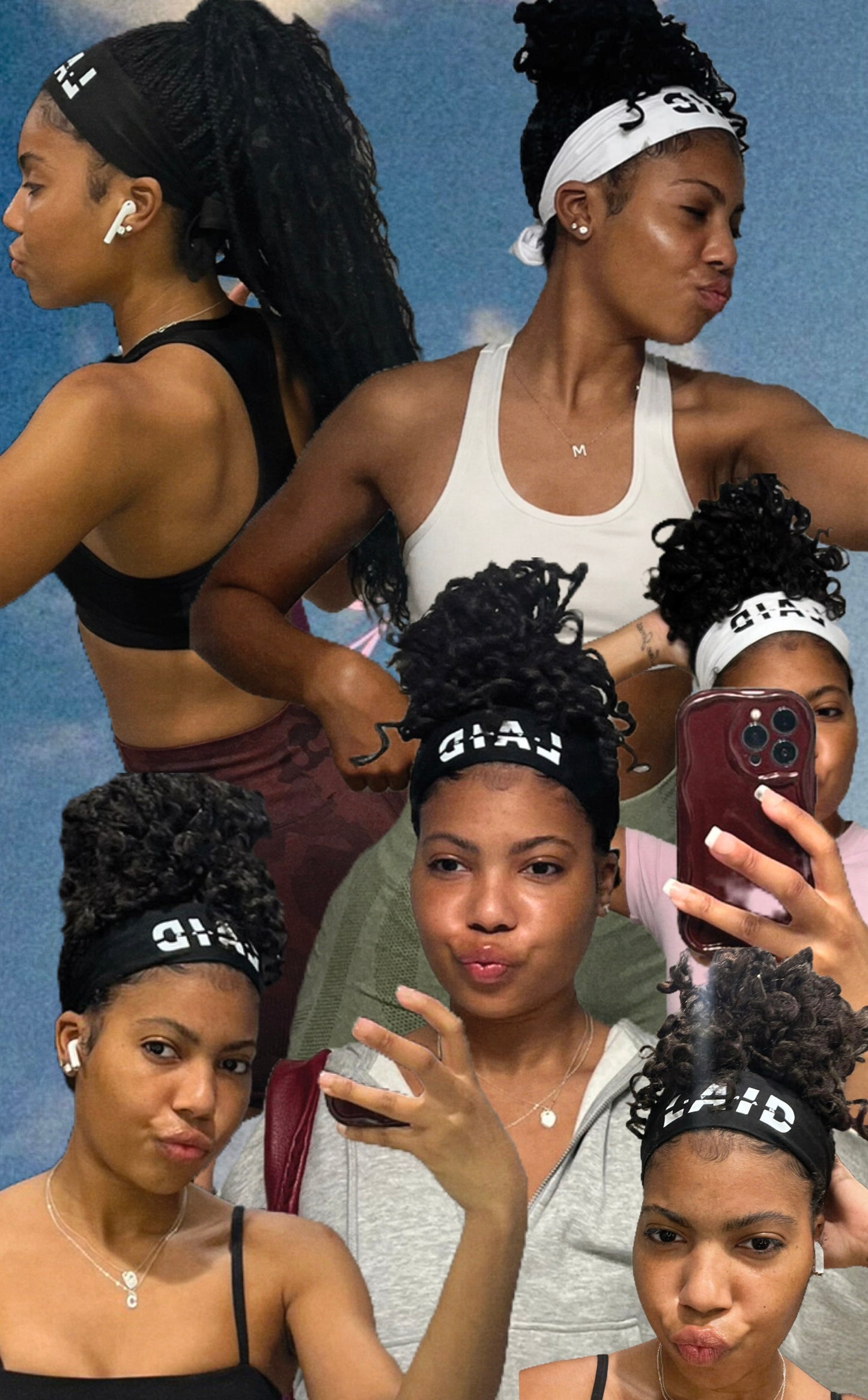 Muscle Mommy Headband BLACK